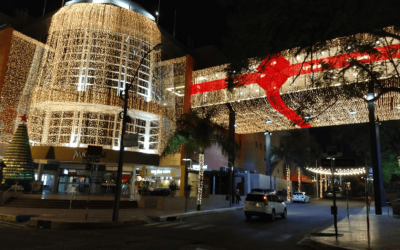 La navidad en el centro comercial